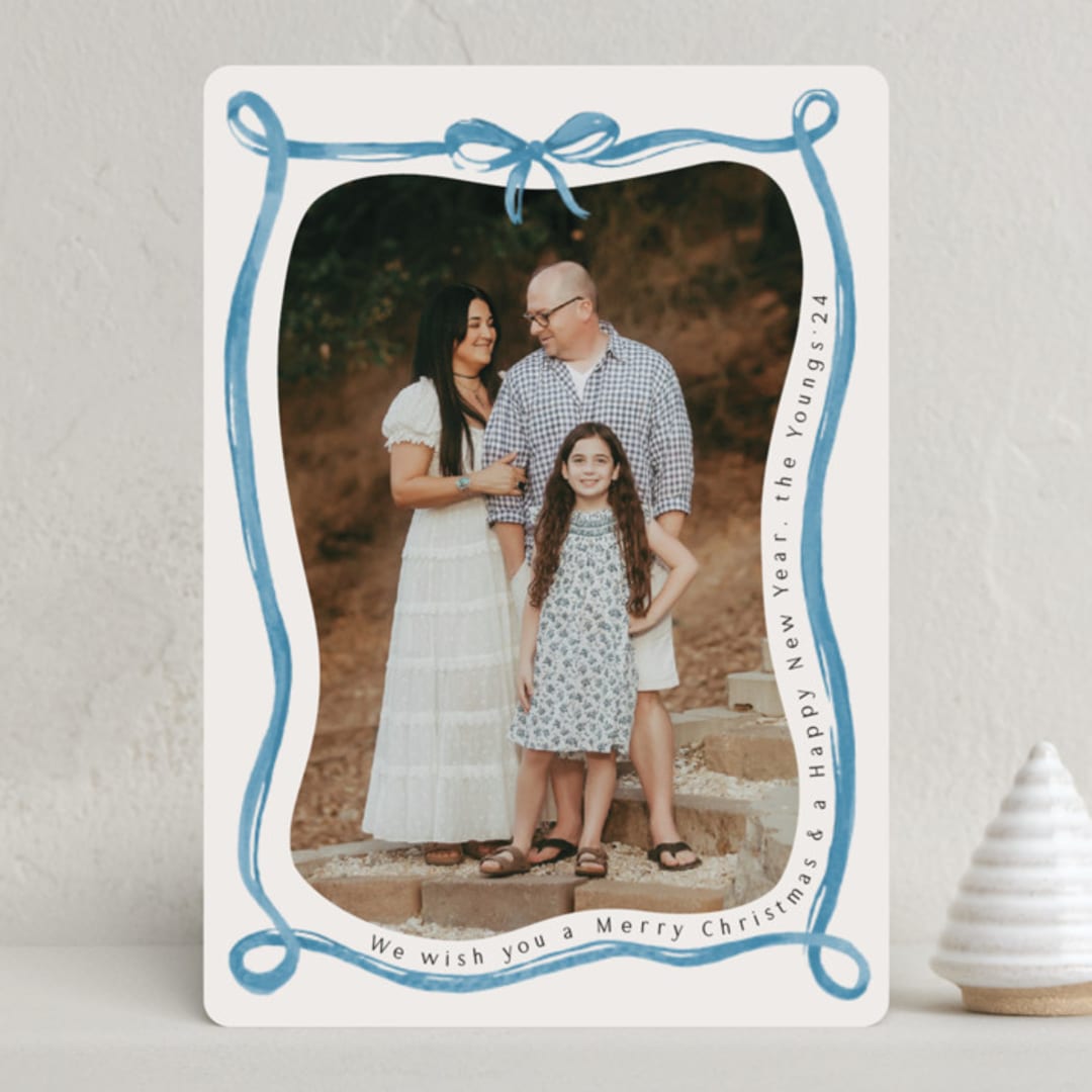 "Make me happy" - Holiday Cards in Sky by Pati Cascino - Front