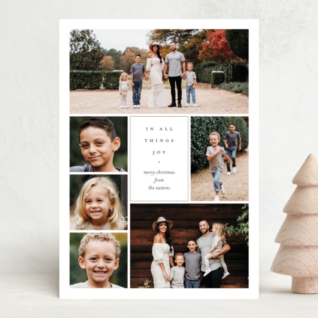 "In All Things Joy" - Holiday Cards in Winter by Eric Clegg - Front