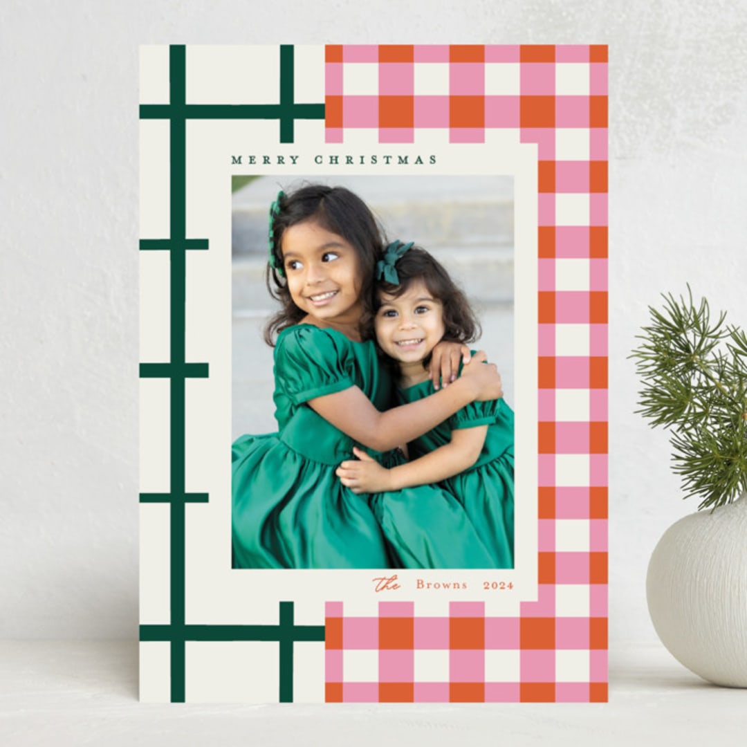 "Grandmas Dishes" - Holiday Cards in Gumdrop by Carrie ONeal - Front