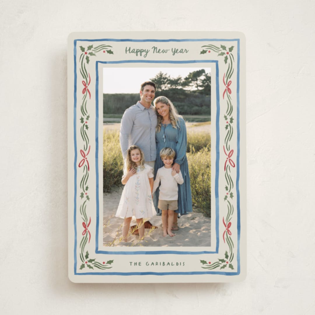 "Holiday Gingham" - Holiday Cards in Porcelain by Chris Griffith - Front