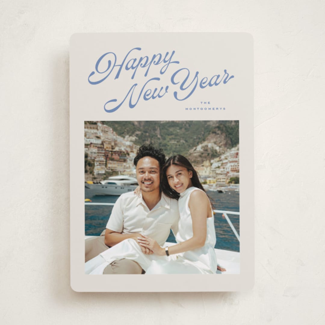 "Holly Berrie" - Holiday Cards in Blue Spruce by Wildfield Paper Co - Front