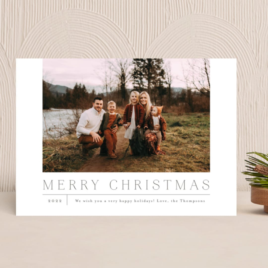 "Amelie" - Holiday Cards in Cotton by Abi de Leon - Front
