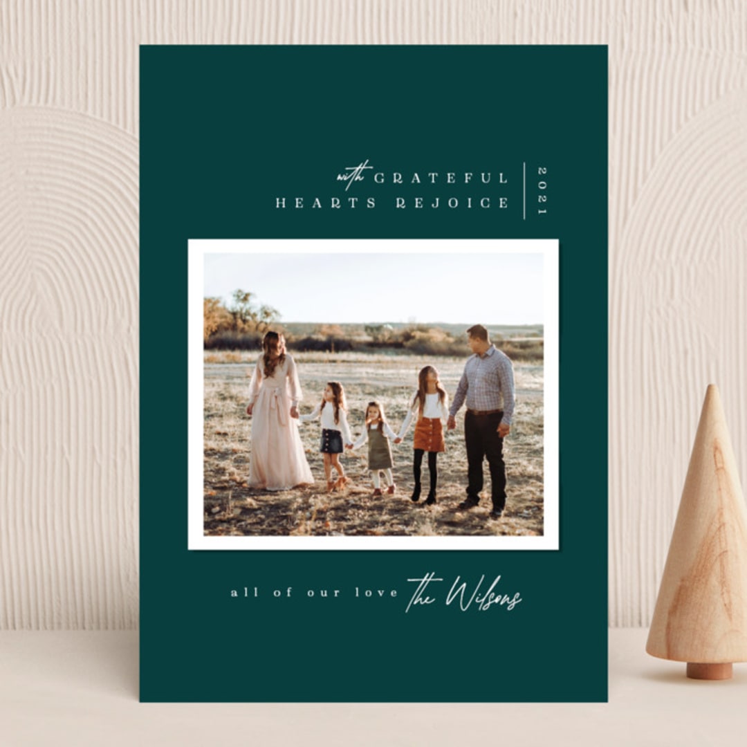 "Modern snapshot" - Holiday Cards in Juniper by Owl and Toad - Front