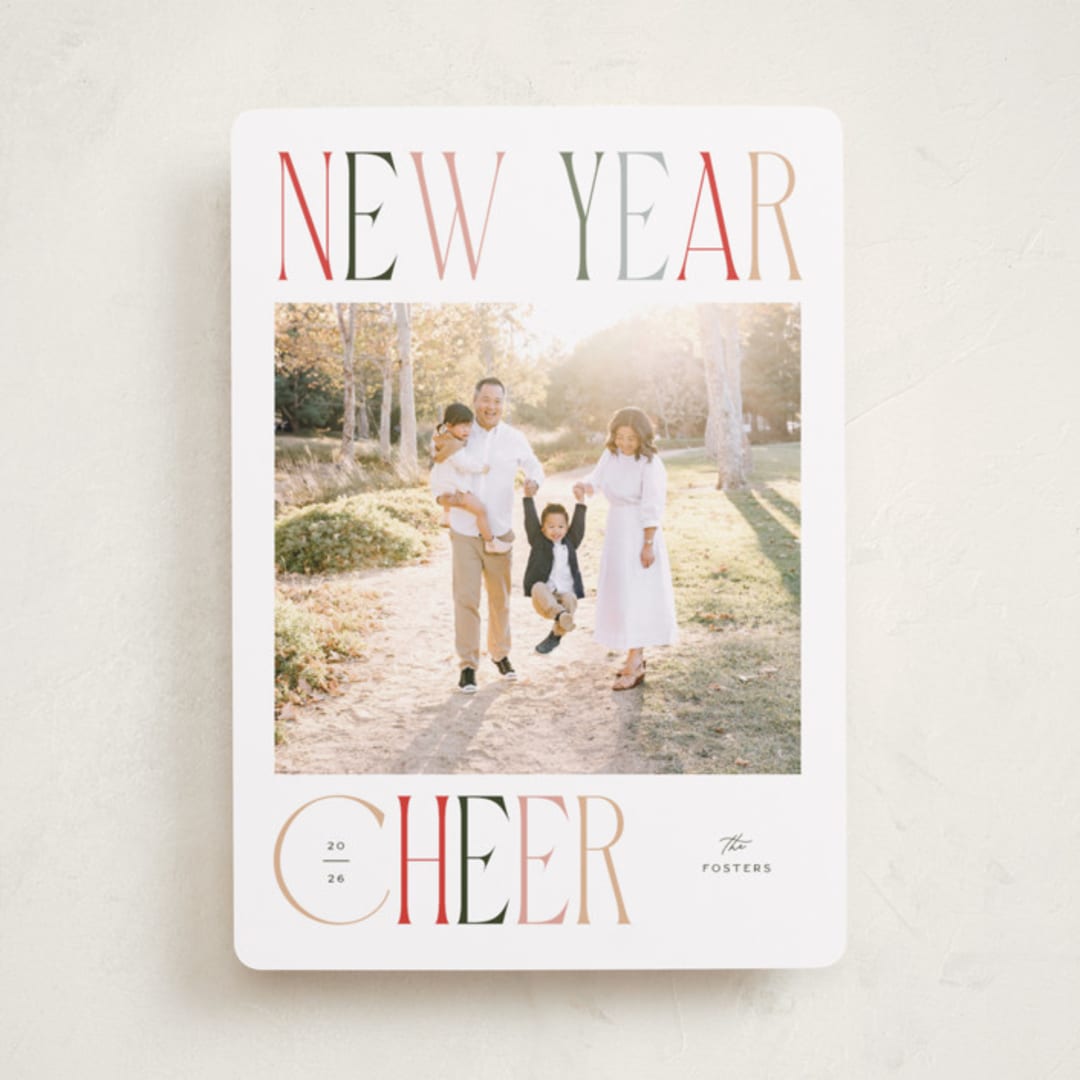 "Merry and Bright" - Holiday Cards in Snow by Pixel and Hank - Front