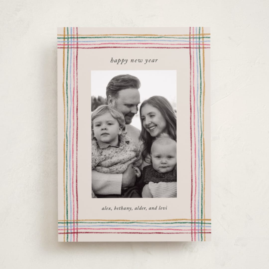 "Merry Little Lines" - Holiday Cards in Gumdrop by Kercia Jane - Front