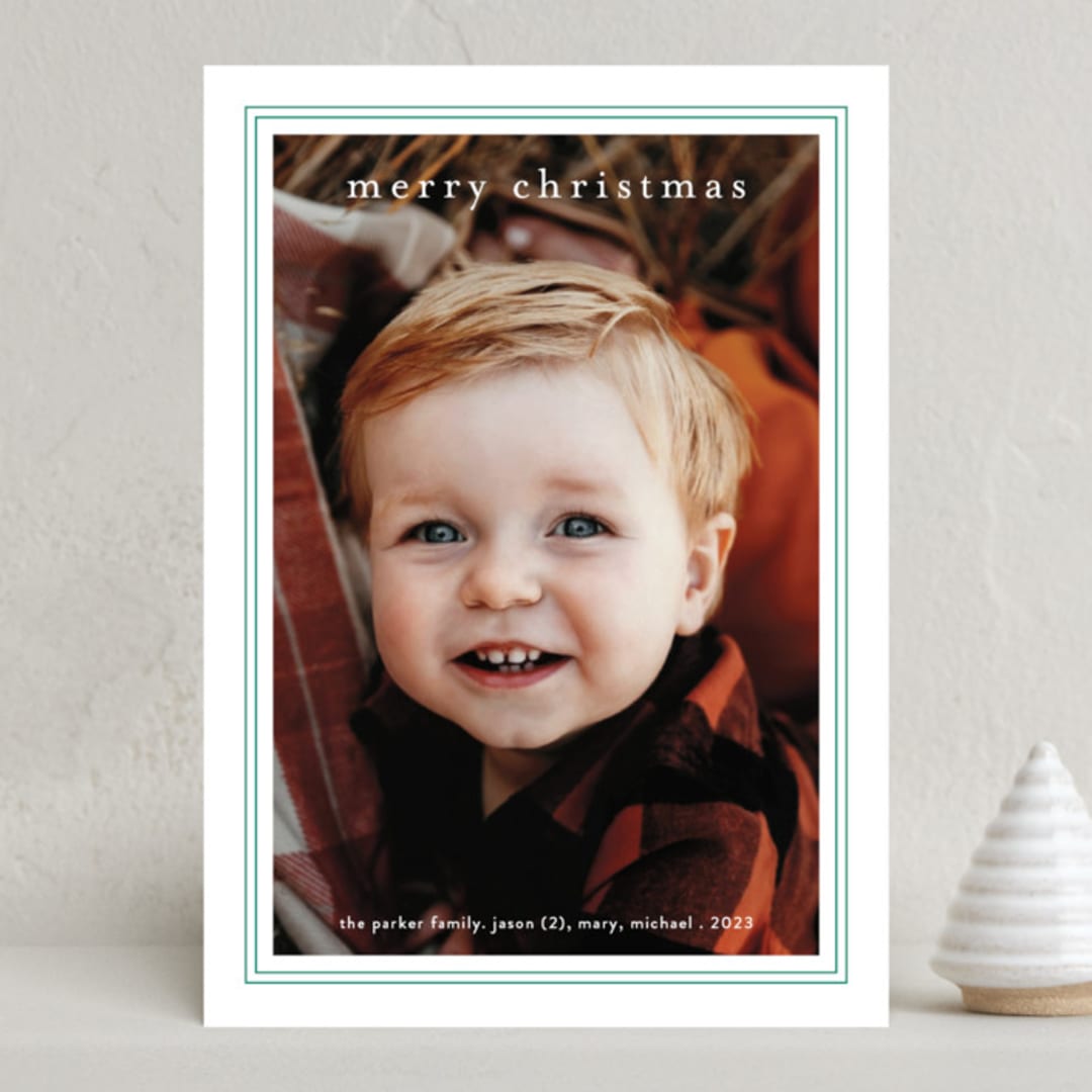 "Simple Things" - Holiday Cards in Pine by Liz Conley - Front