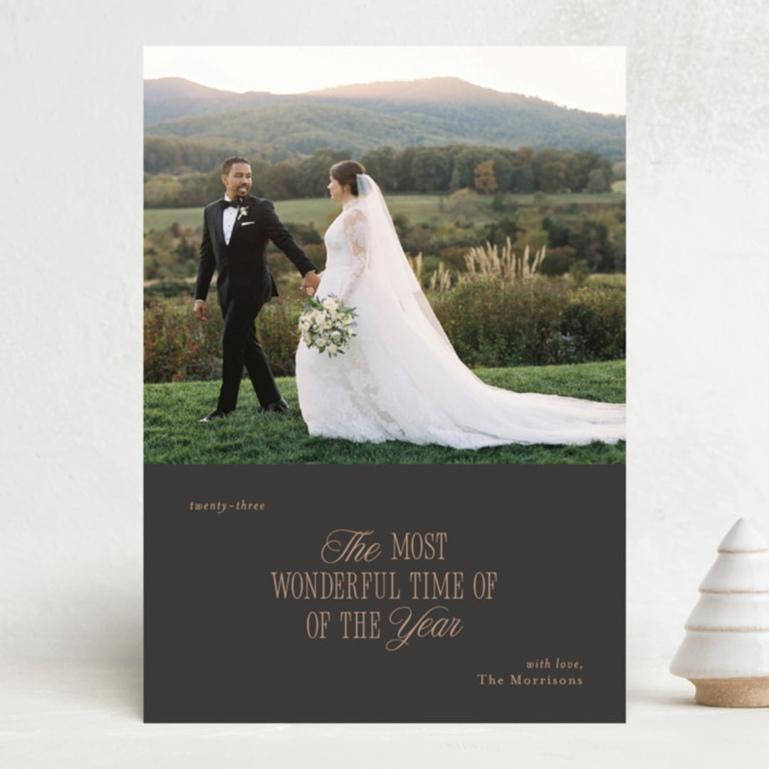 "Most Wonderful Time" - Holiday Cards in Night by Jula Paper Co. - Front