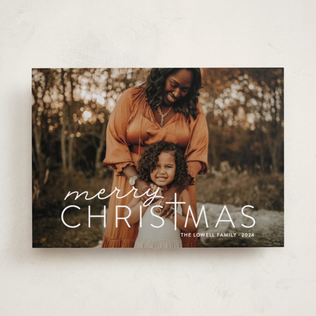 "Merry Crossmas" - Holiday Cards in Snow by Sarah Brown - Front