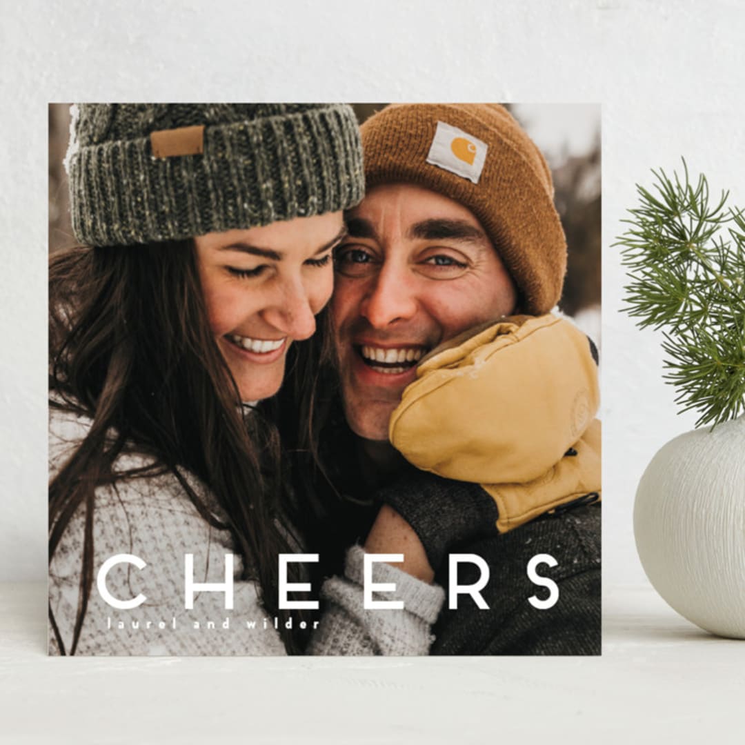 "love joy" - Holiday Cards in Snow by Kate Ross - Front