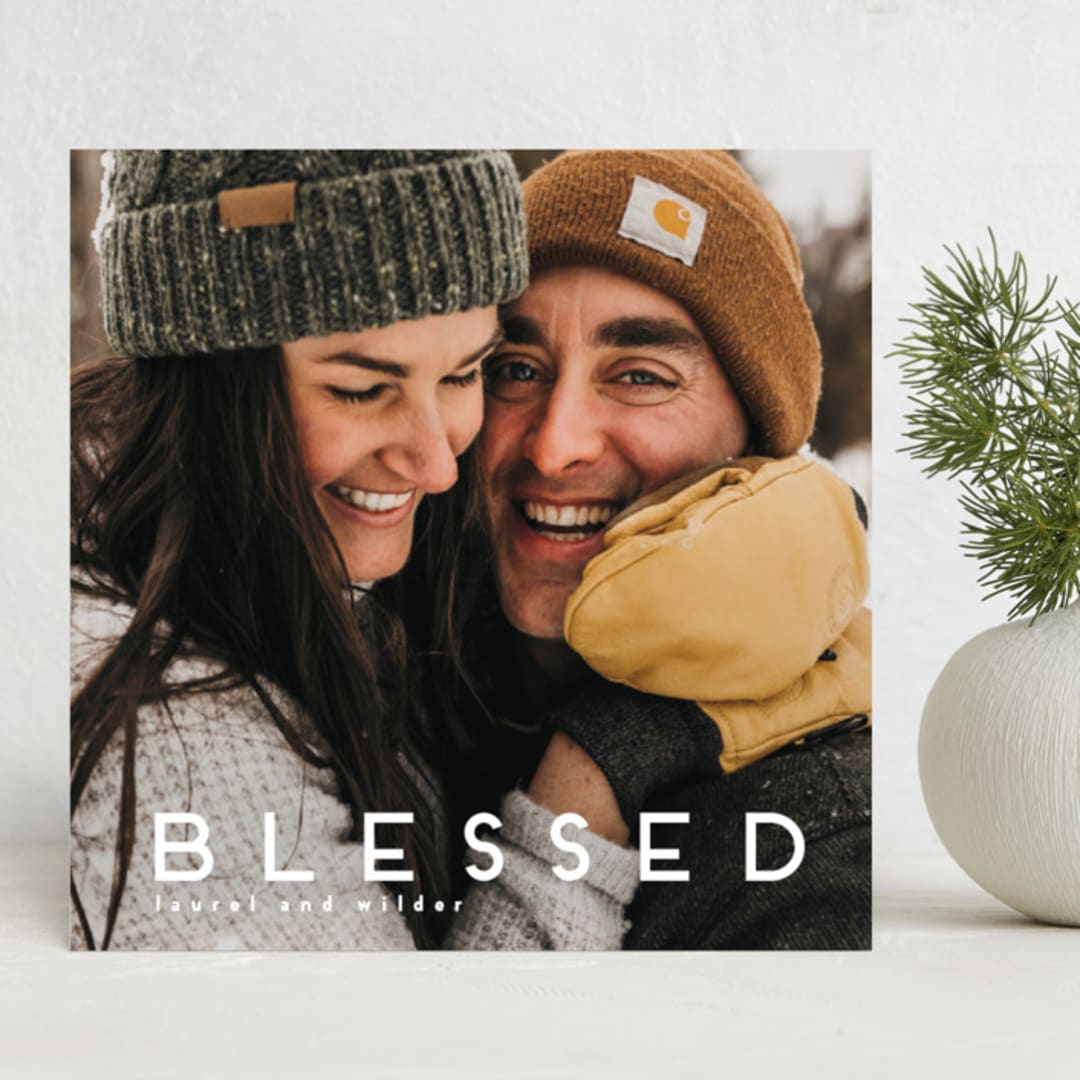"love joy" - Holiday Cards in Snow by Kate Ross - Front