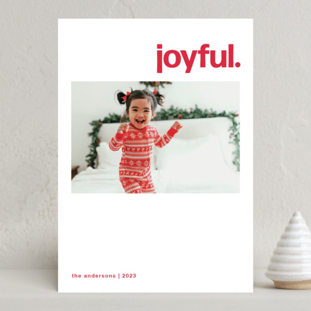 "Merry Swissmas" - Holiday Cards in Cardinal by Annie Clark - Front