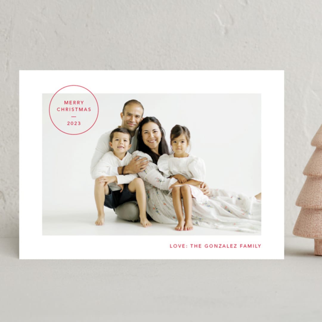"Holistamp" - Holiday Cards in Santa Claus by Annie Clark - Front