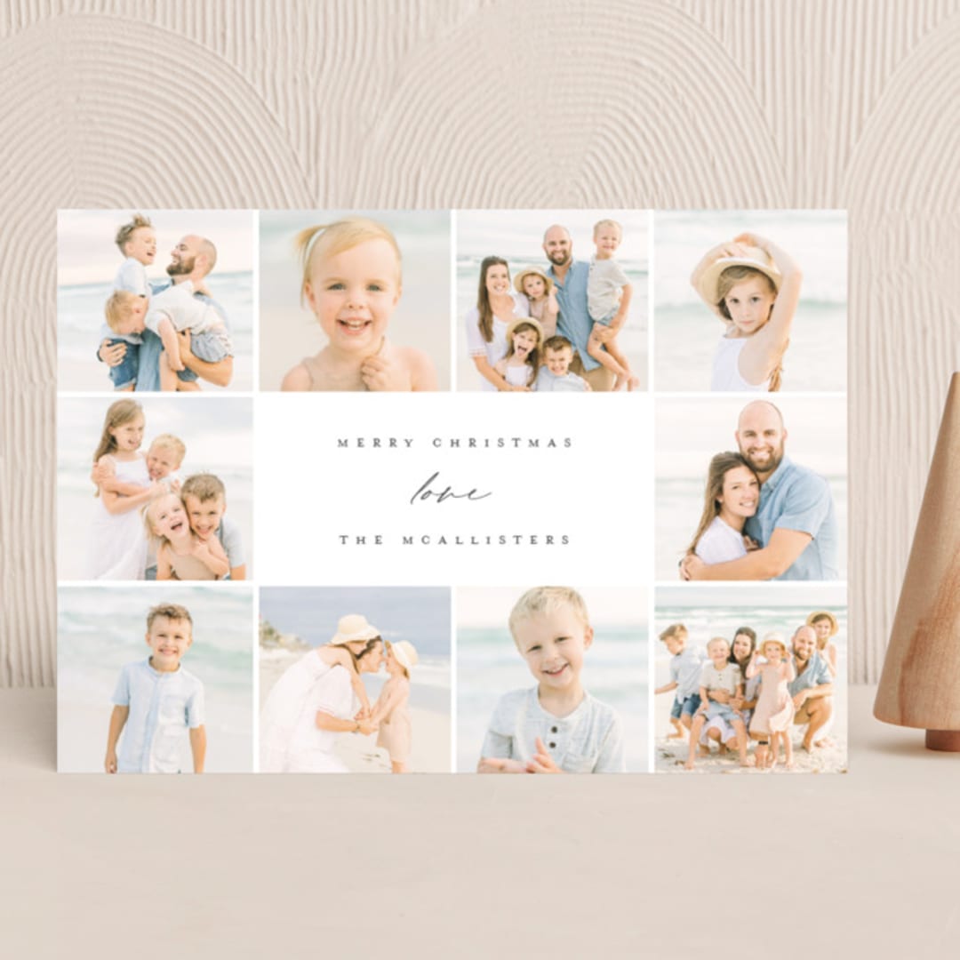 "collected" - Holiday Cards in Ash by Ekko Studio - Front