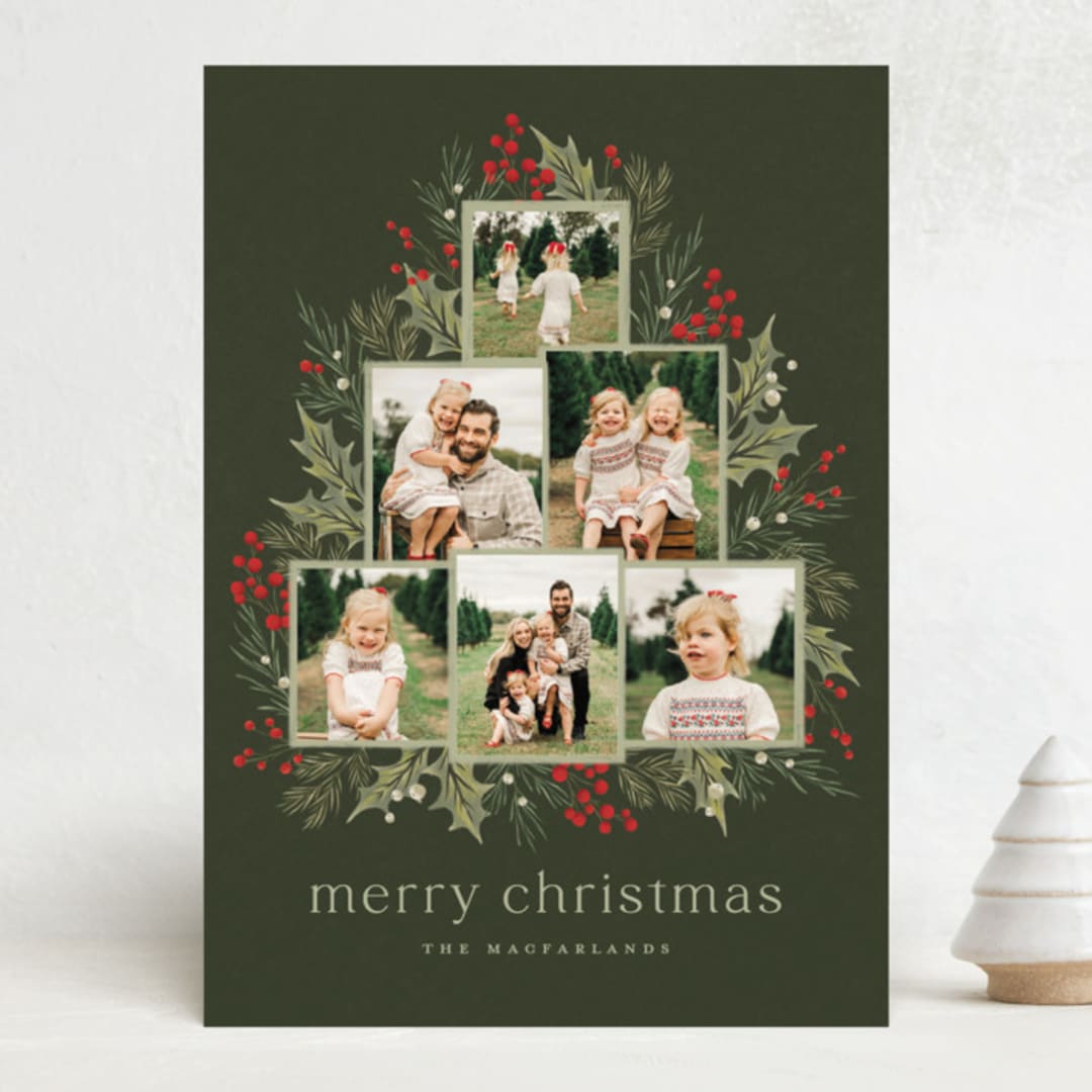 "O' Christmas Tree" - Holiday Cards in Garland by Wildfield Paper Co - Front