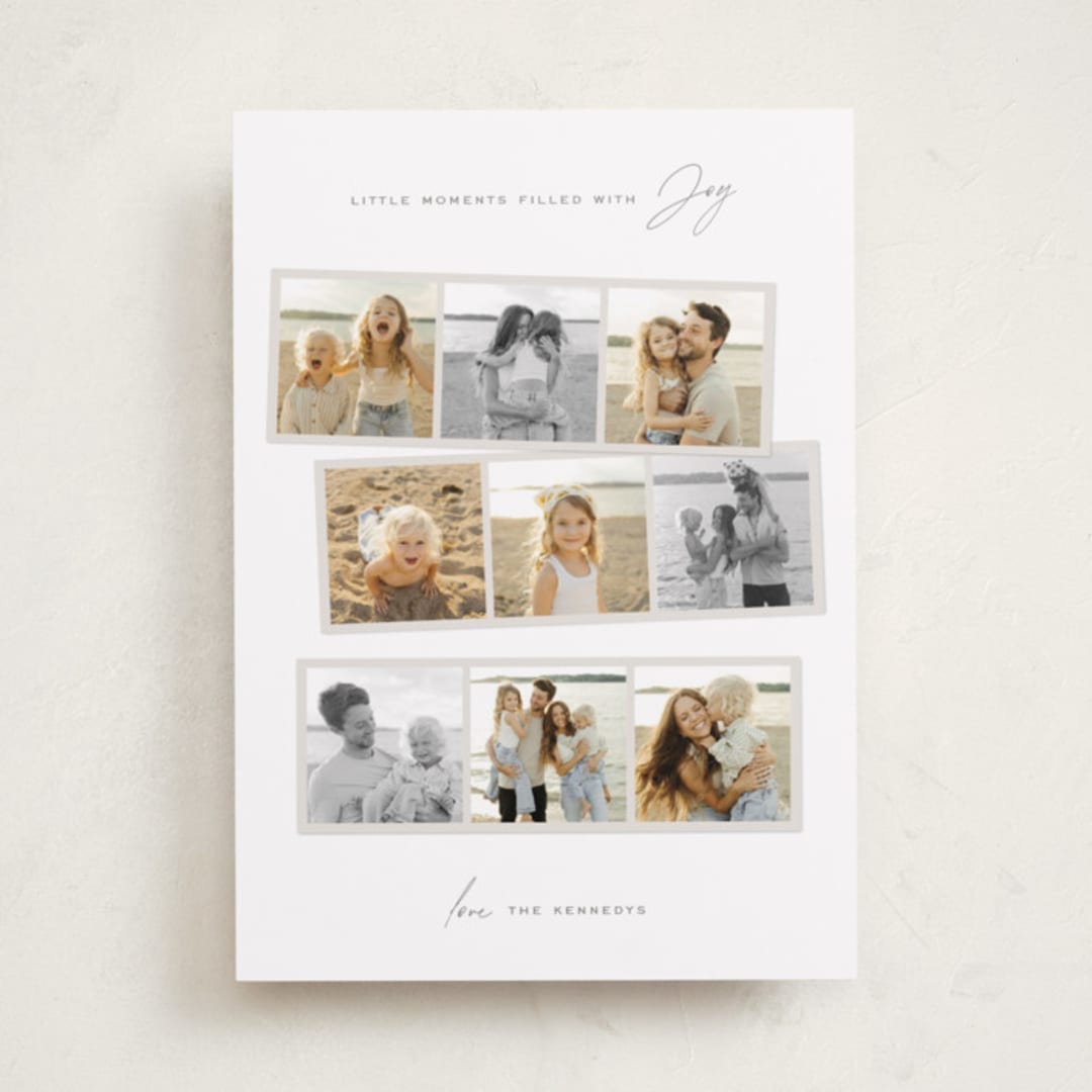 "Joyful Memories" - Holiday Cards in Snow by Lisa McLean - Front