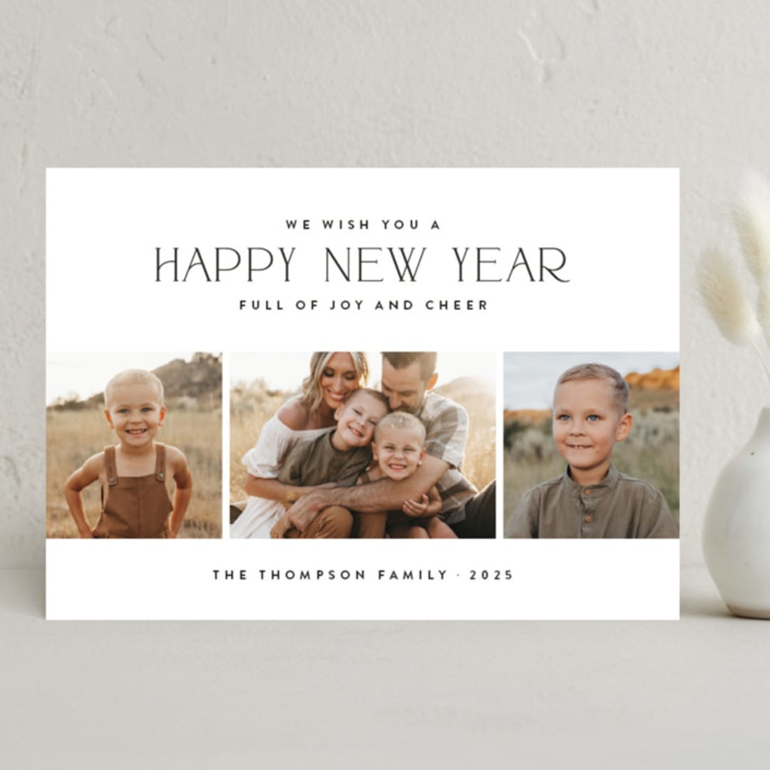 "Holiday Snapshots" - Holiday Cards in Ink by Wildfield Paper Co - Front
