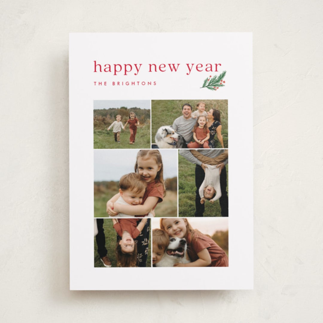 "Everyday joys" - Holiday Cards in Snow by Amy Kross - Front