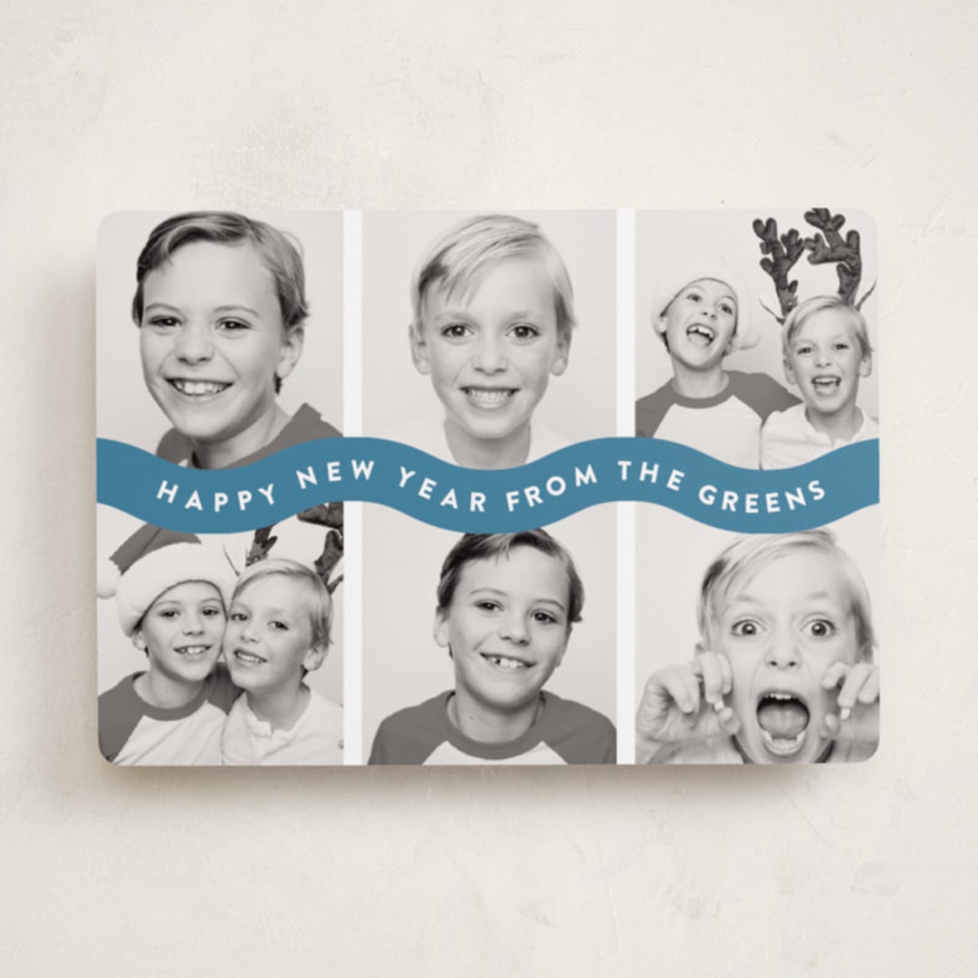 "Bouncy" - Holiday Cards in Evening Star by Up Up Creative - Front