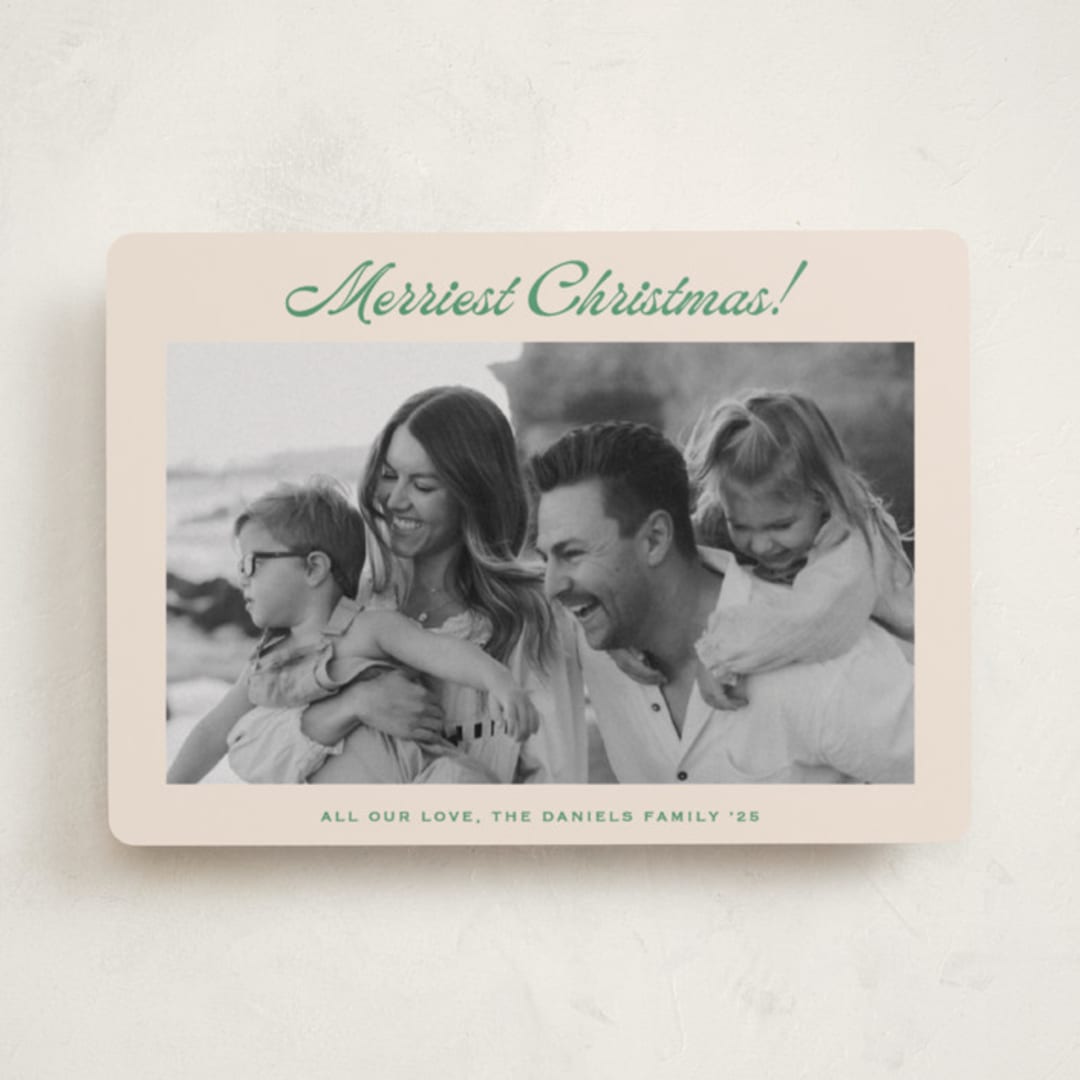 "Having Fun" - Holiday Cards in Lime by Carolyn MacLaren - Front