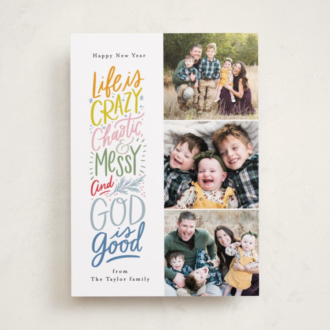 "And God is good" - Holiday Cards in Gumdrops by Alethea and Ruth - Front