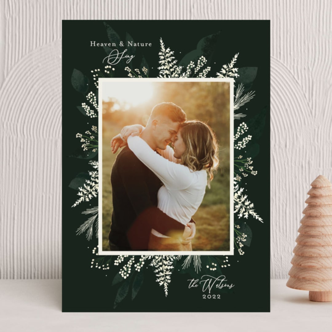 "White Pine" - Holiday Cards in Pine by Susan Moyal - Front