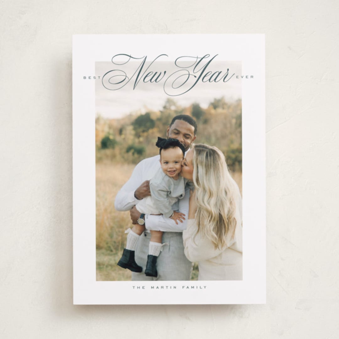 "Just Wonderful" - Holiday Cards in Blue Spruce by Heather Cairl - Front