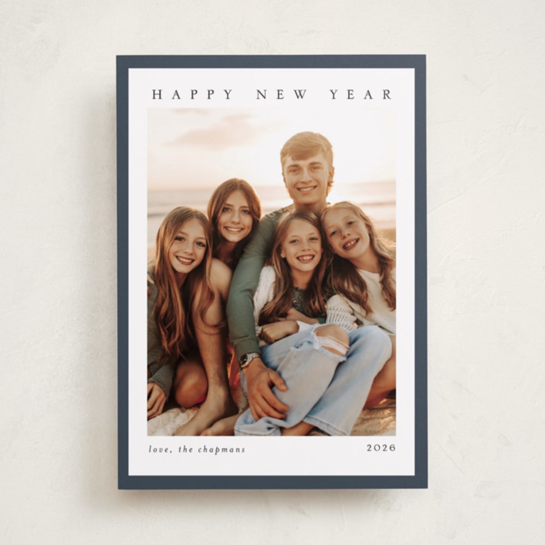 "Holiday Feels" - Holiday Cards in Midnight by Chris Griffith - Front