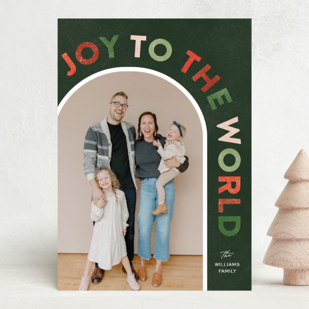 "Around" - Holiday Cards in Juniper by Pixel and Hank - Front