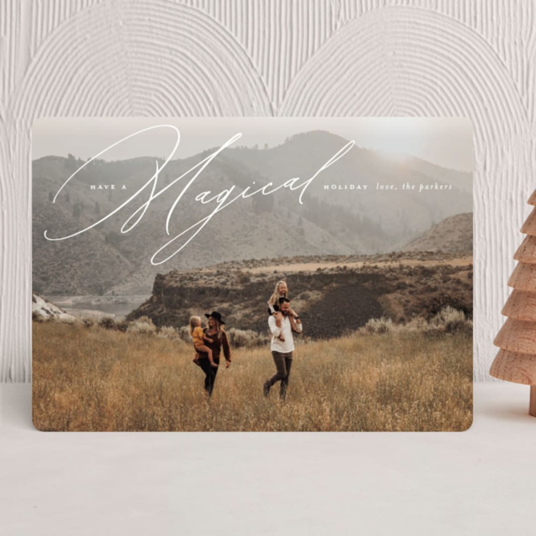 "Have a Magical Holiday" - Holiday Cards in Dove by Heather Cairl - Front