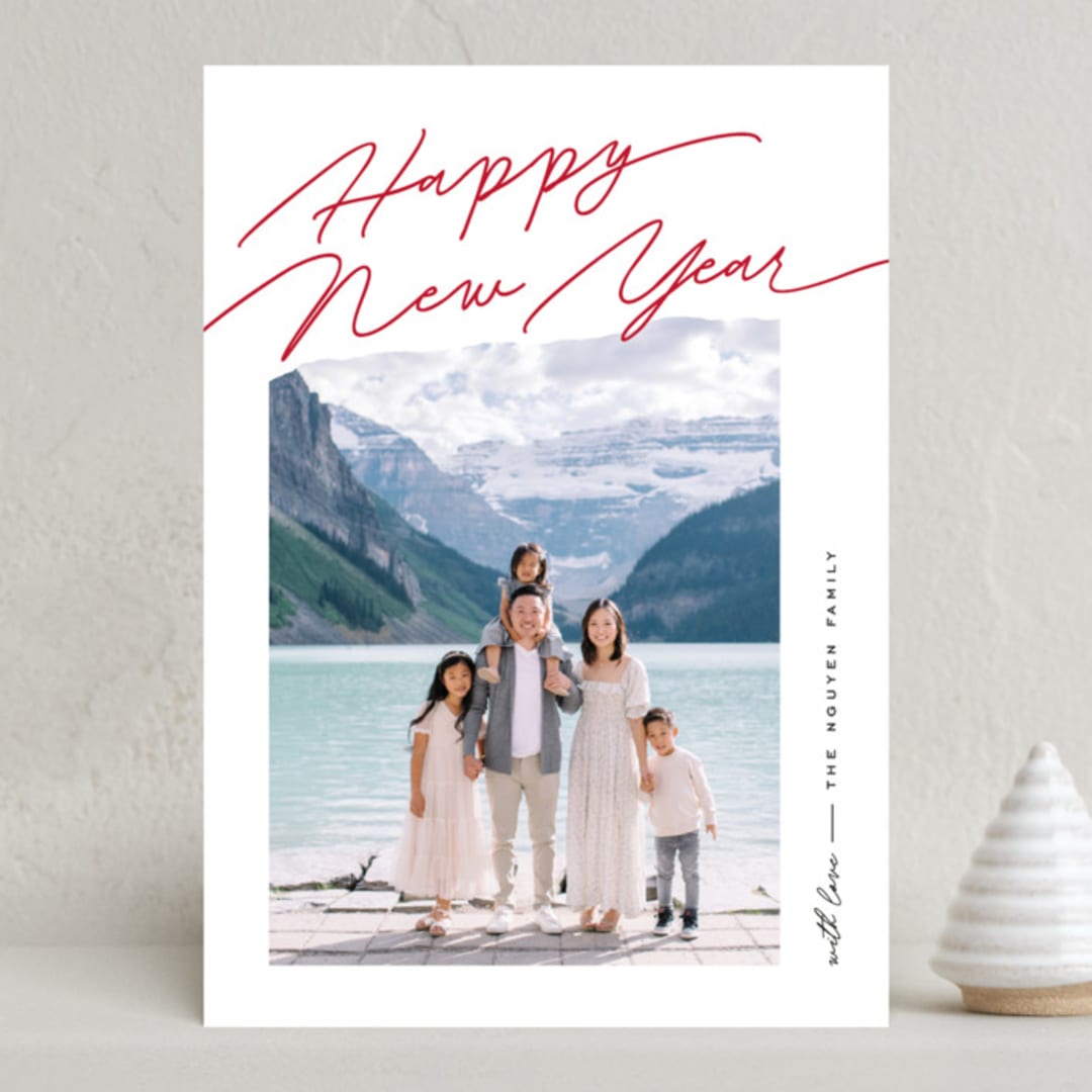 "Elements" - Holiday Cards in Holly by Pixel and Hank - Front