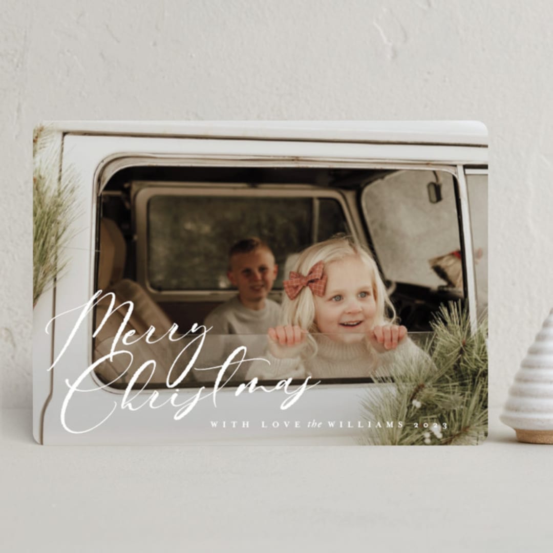 "The Spirit of Christmas" - Holiday Cards in Silk Ribbon by Design Lotus - Front