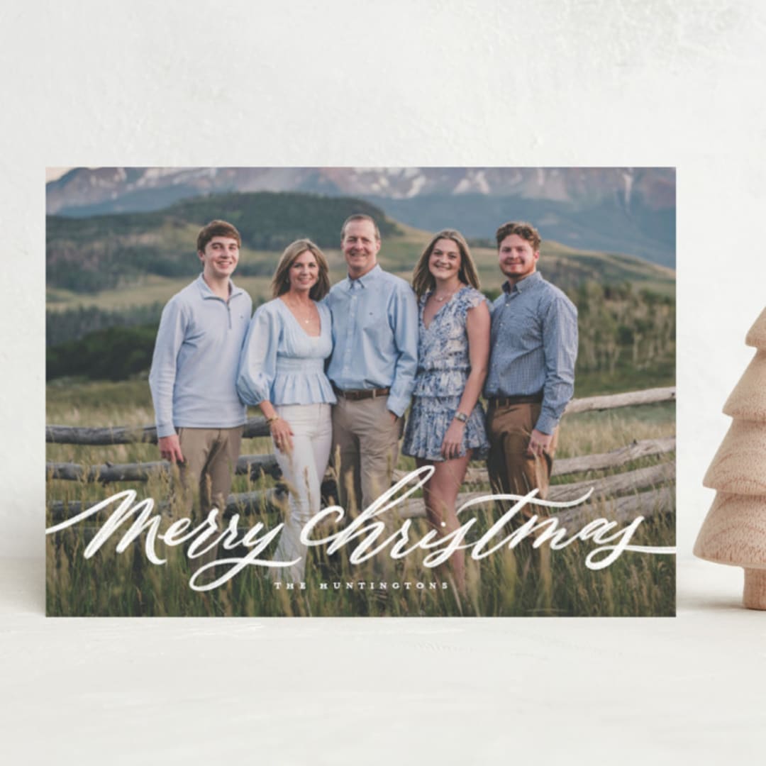 "Fresh Fallen Snow" - Holiday Cards in Blizzard by Wildfield Paper Co - Front
