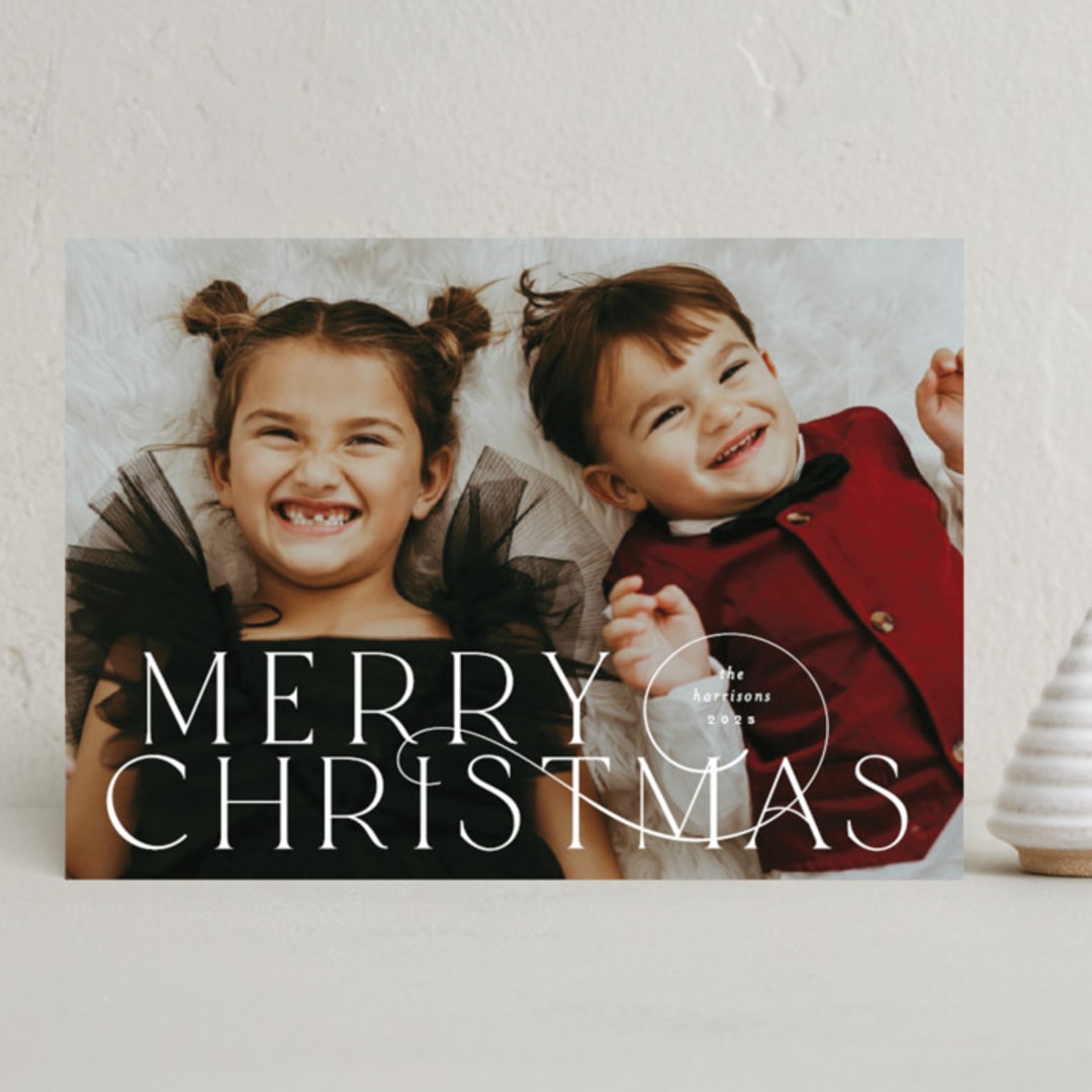 "Grand" - Holiday Cards in Snow by Lauren Chism - Front