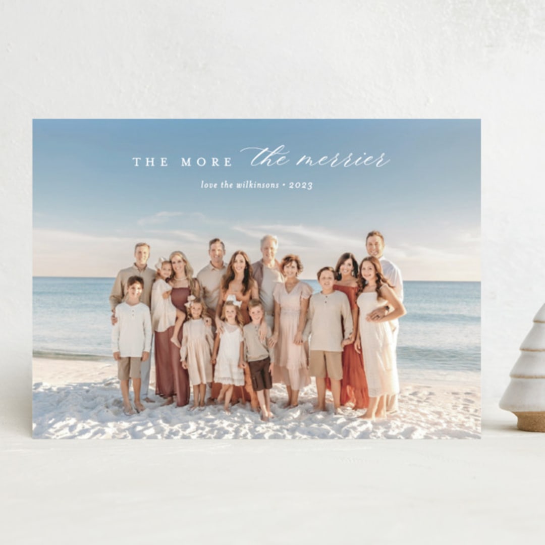"The More the Merrier" - Holiday Cards in Snow by Kasia Labocki - Front