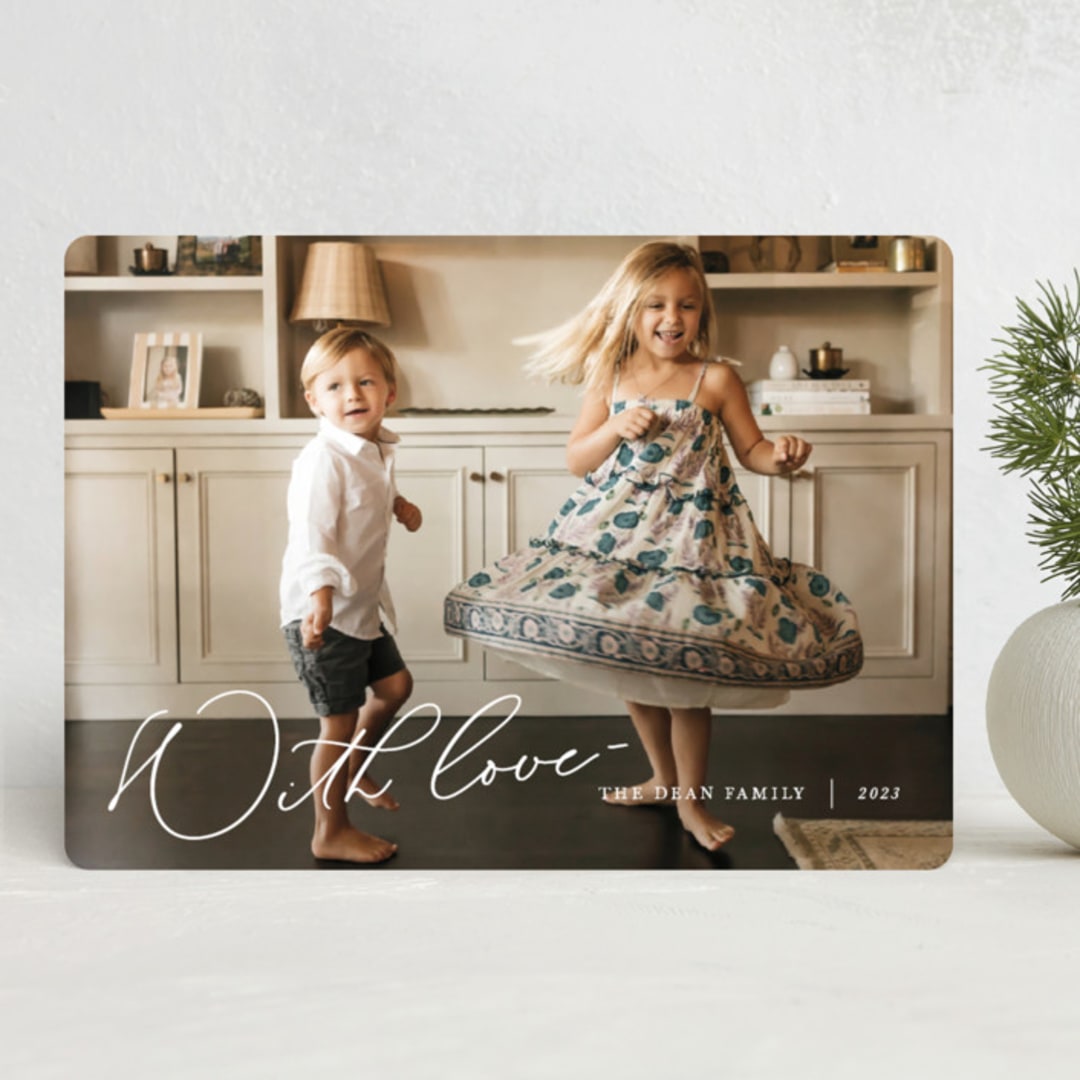 "All our love" - Holiday Cards in Snow by Robin Ott - Front