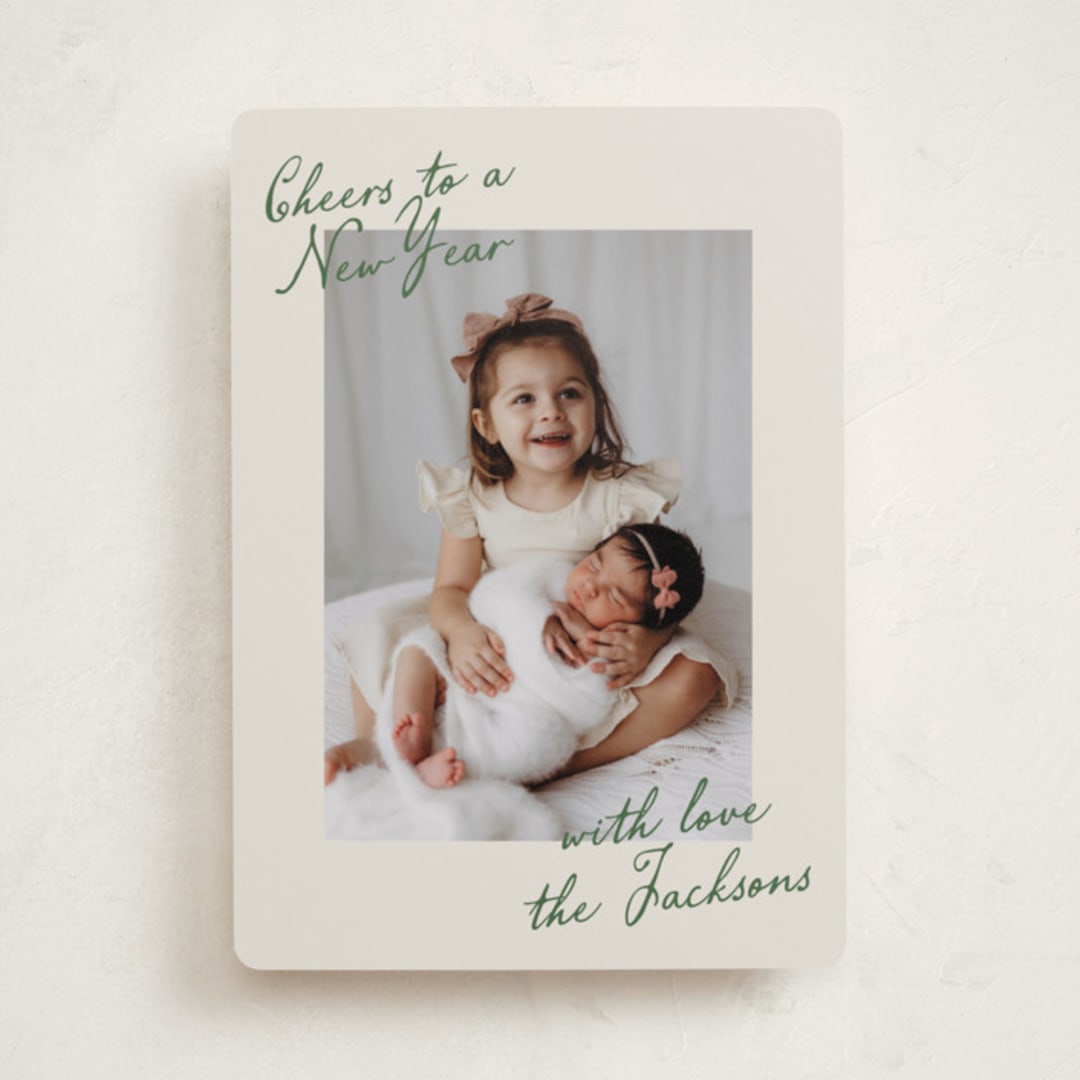 "Luant" - Holiday Cards in Pine Needle by Deynaaz Daraei - Front