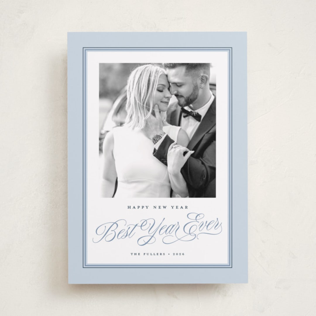 "Christmas Glory" - Holiday Cards in Frost by Alston Foster - Front