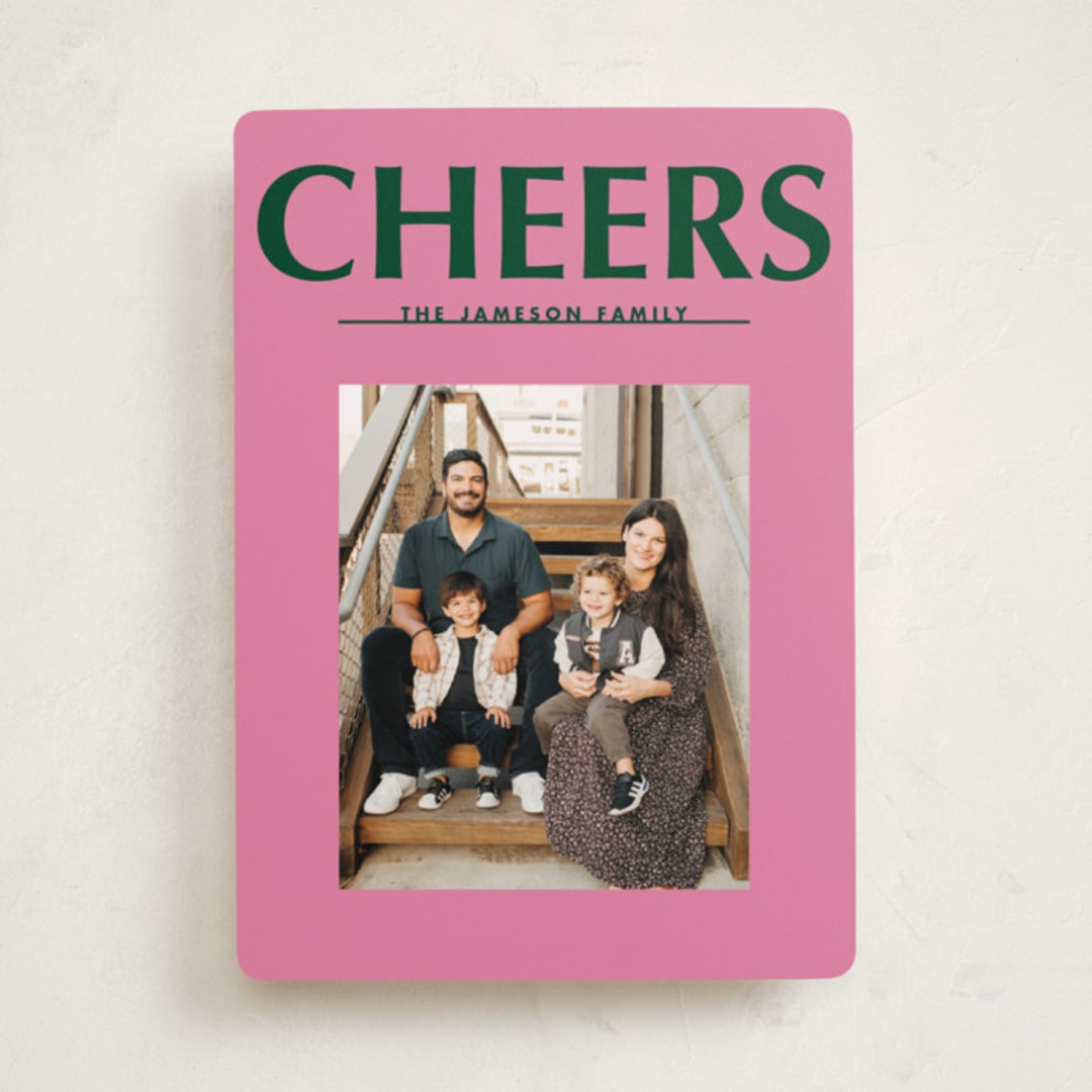 "Big Peace" - Holiday Cards in Candy by Baumbirdy - Front