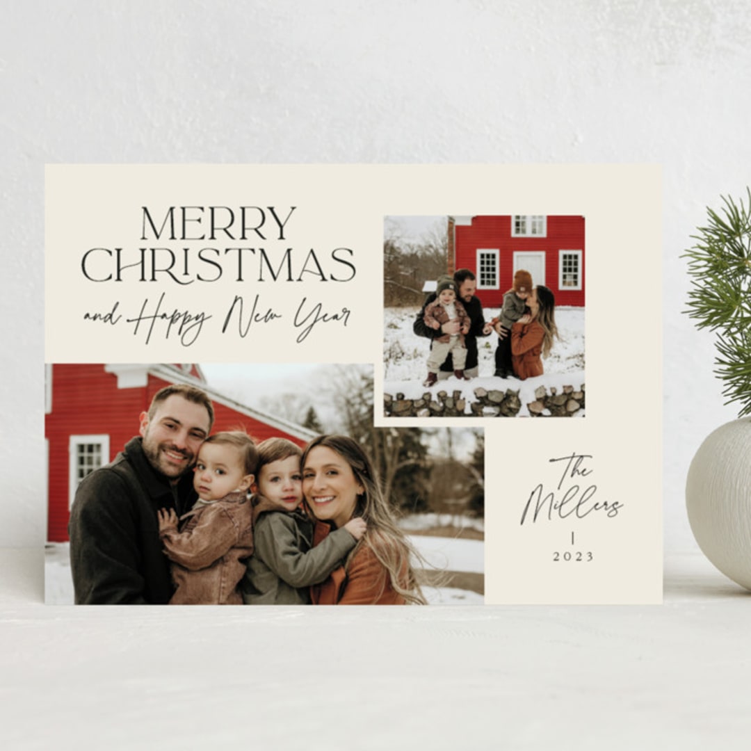 "Aesthetic" - Holiday Cards in Eggnog by Nicole Barreto - Front