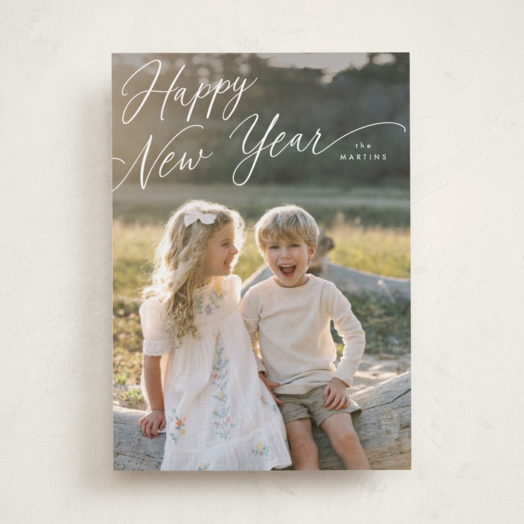 "Cheerful Corner" - Holiday Cards in Snow by Kelly Schmidt - Front