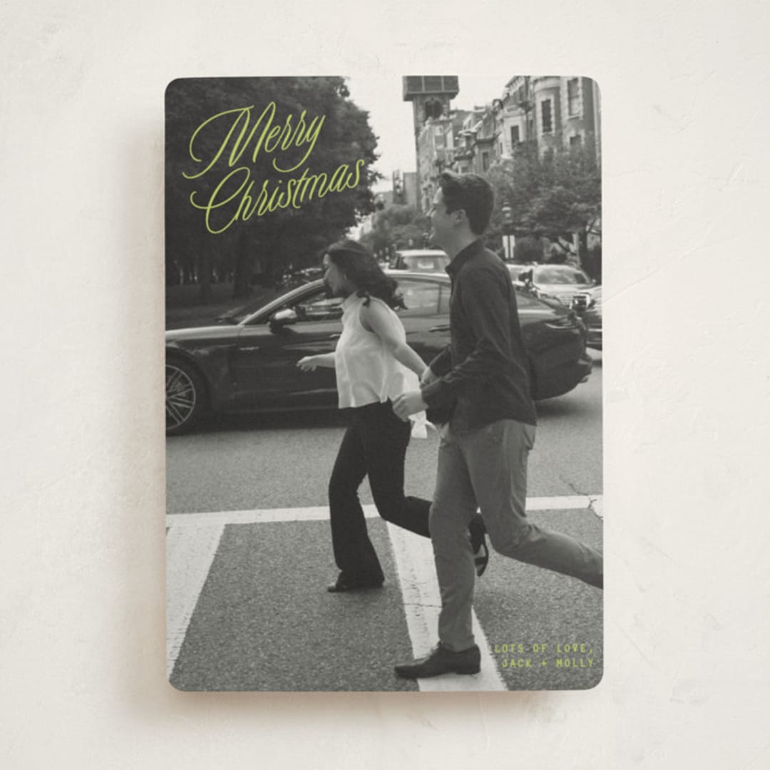 "neon vintage" - Holiday Cards in Mistletoe Glow by JoAnn Jinks - Front