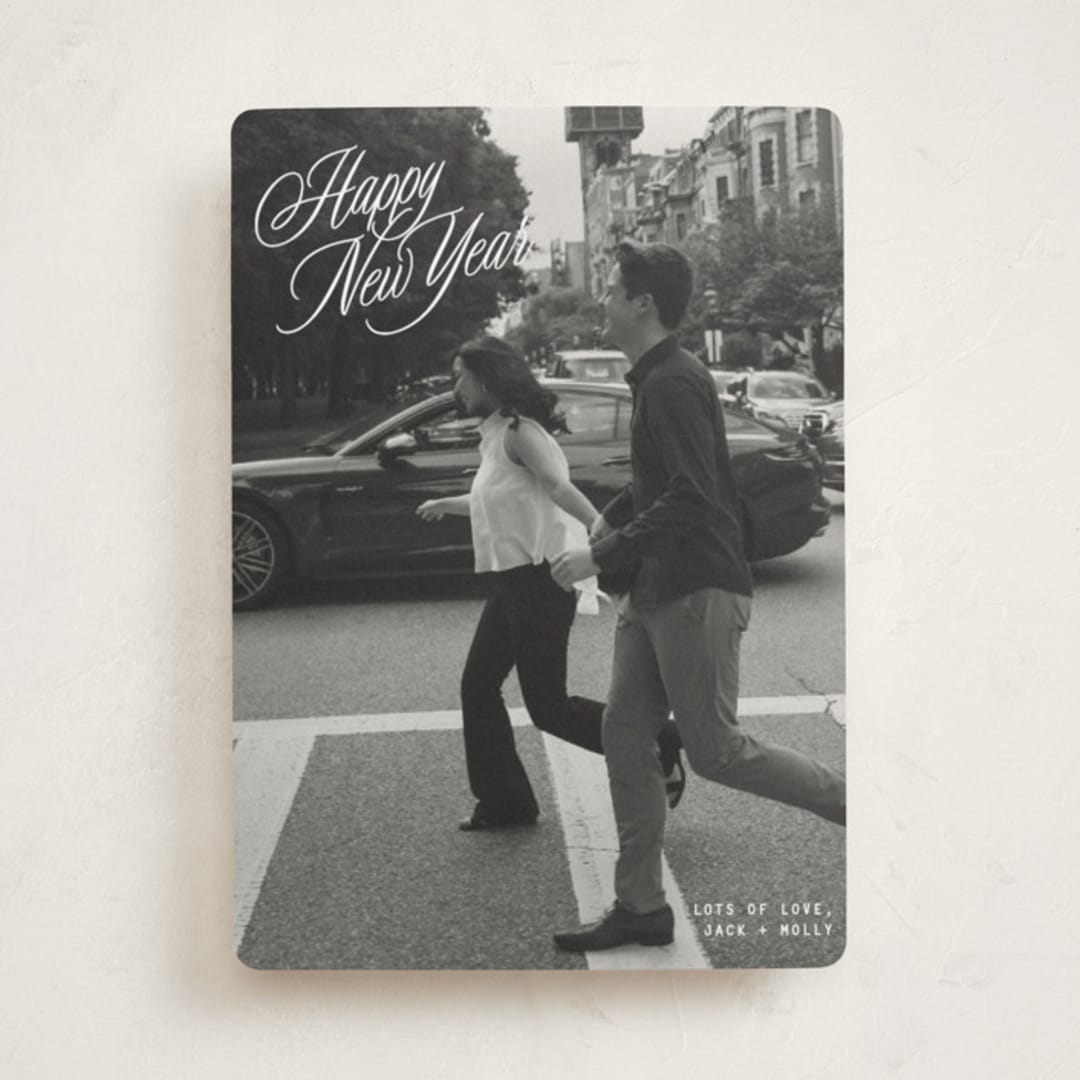 "neon vintage" - Holiday Cards in Snow by JoAnn Jinks - Front