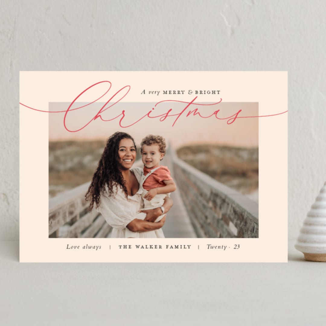 "Wrapped in Love" - Holiday Cards in Vanilla by Design Lotus - Front