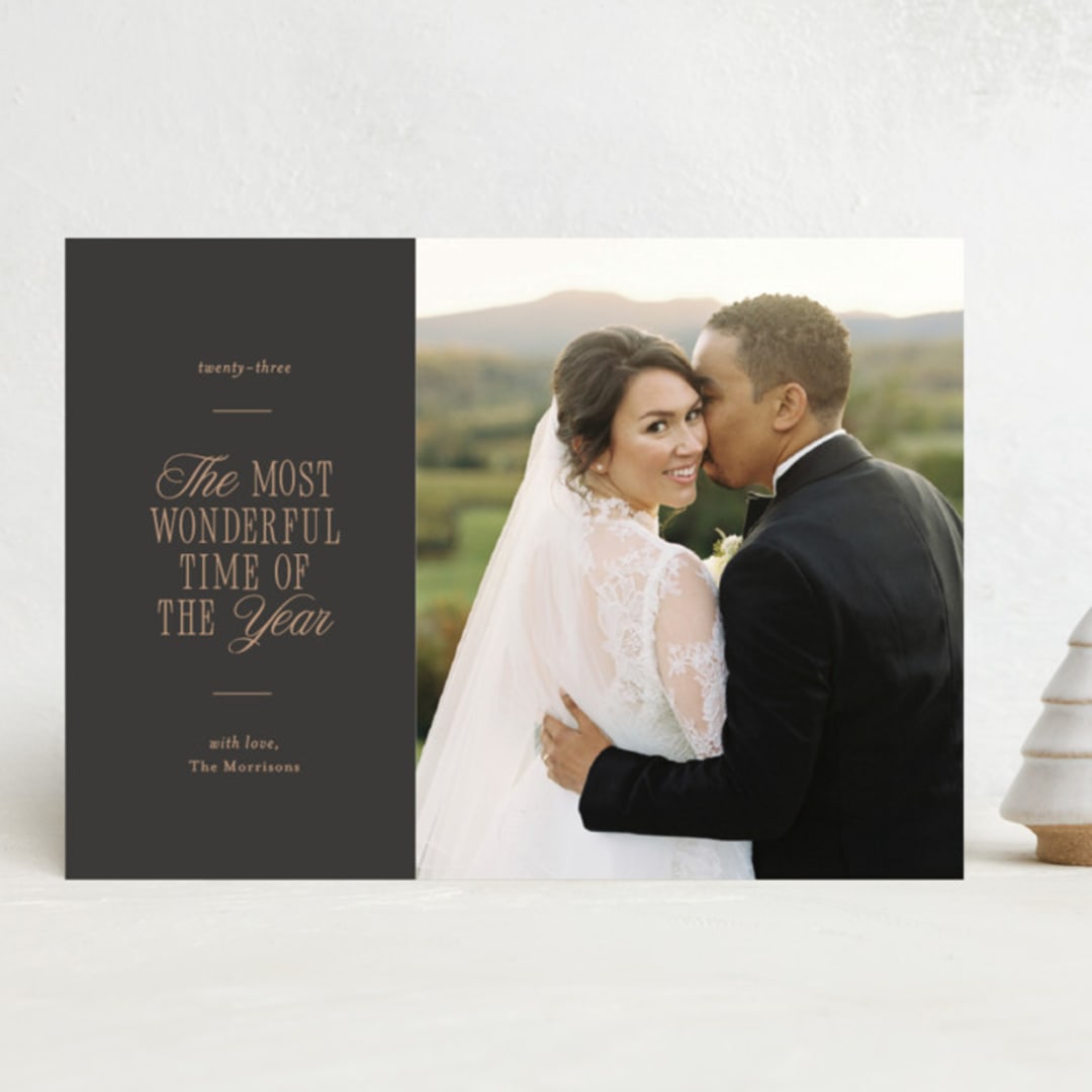 "Most Wonderful Time" - Holiday Cards in Night by Jula Paper Co. - Front