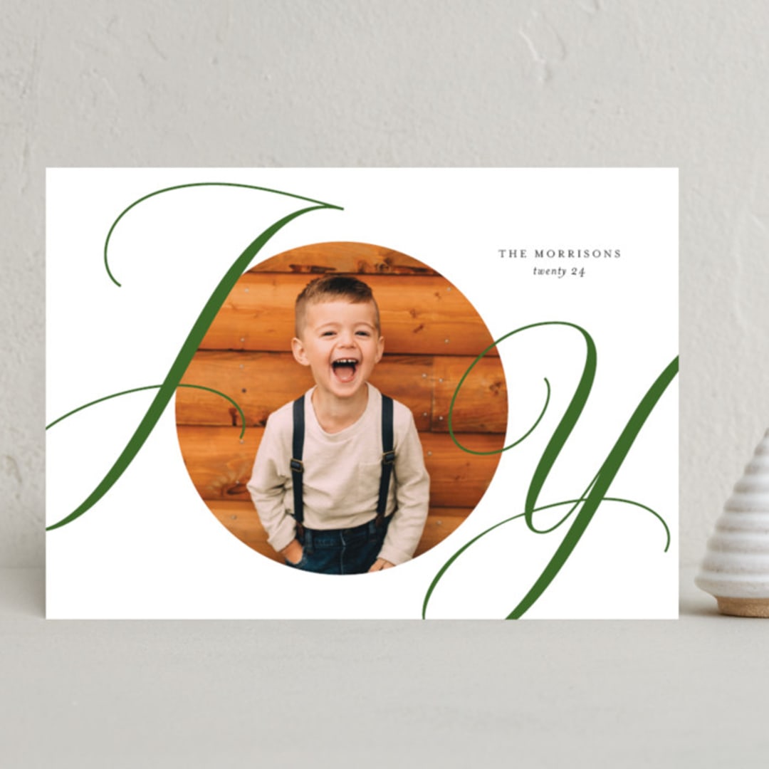 "Surrounding" - Holiday Cards in Evergreen by Jessica Williams - Front