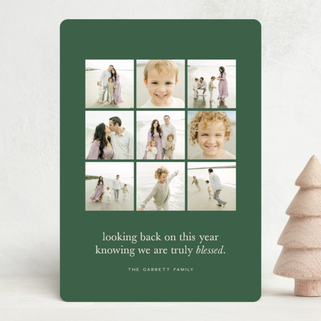 "truly blessed." - Holiday Cards in Forest by Ellen Schlegelmilch - Front