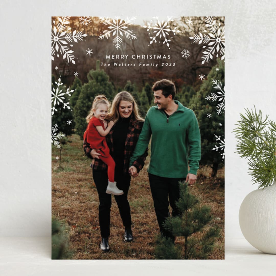 "Snowfall" - Holiday Cards in Winter by Kacey Kendrick Wagner - Front