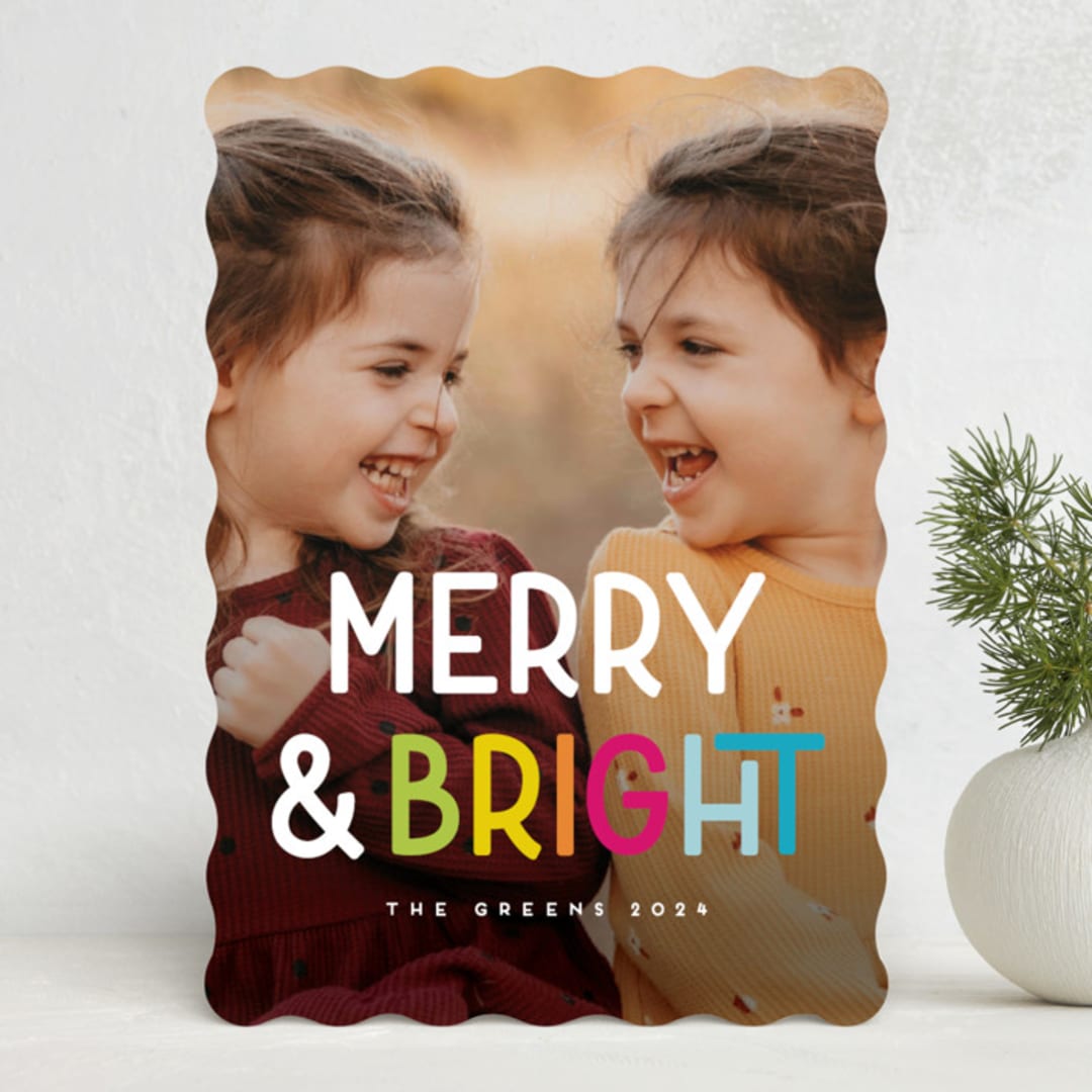 "So Bright" - Holiday Cards in Bold by Snow and Ivy - Front