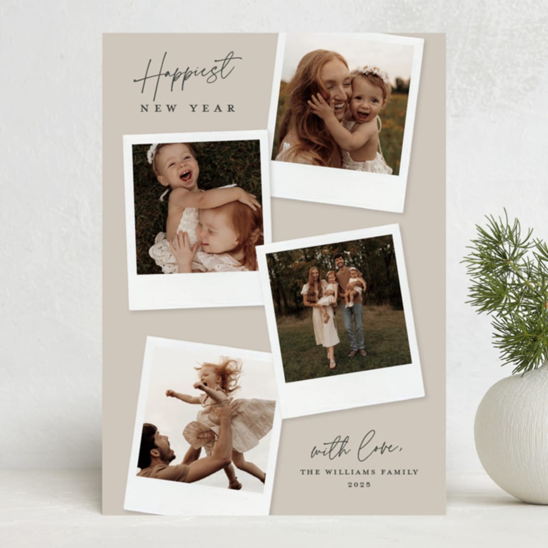 "Instant Elegance" - Holiday Cards in Dune by Kerry Doyle - Front