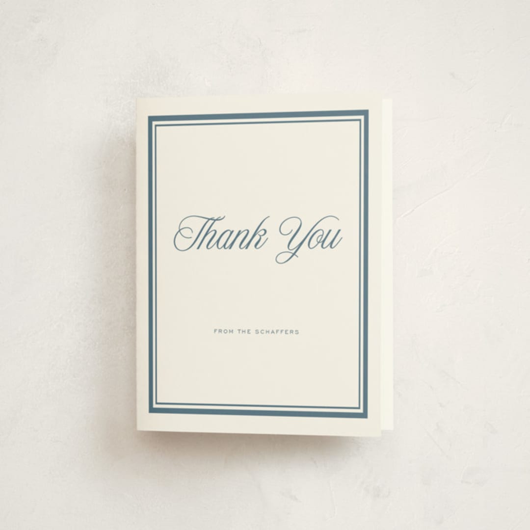 "Lauren" - Baptism and Christening Thank You Cards in Carolina by Blustery August - Front
